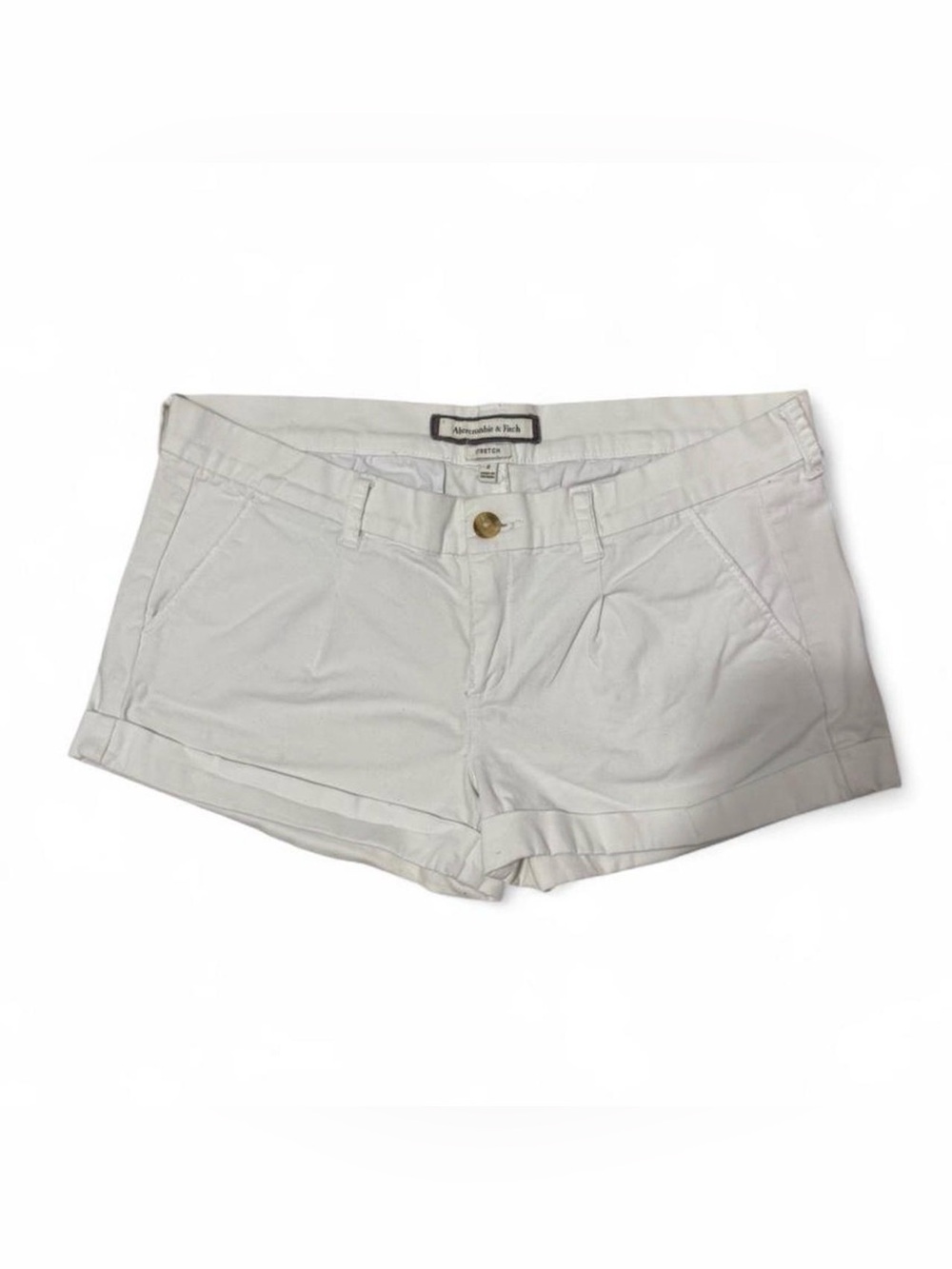2000s inspired Abercrombie & Fitch White Women's Cotton Shorts